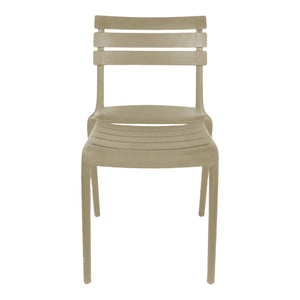 Καρέκλα Almea  στοιβαζόμενη pp cappuccino 42.5x55.5x82εκ - Pakobazaar