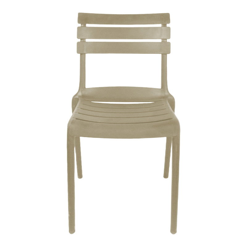 Καρέκλα Almea  στοιβαζόμενη pp cappuccino 42.5x55.5x82εκ - Pakobazaar
