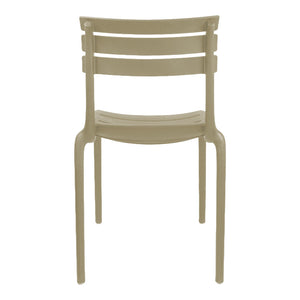 Καρέκλα Almea  στοιβαζόμενη pp cappuccino 42.5x55.5x82εκ - Pakobazaar