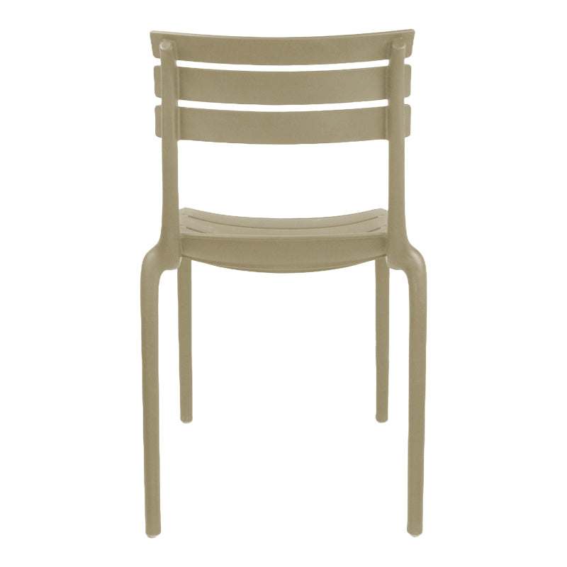 Καρέκλα Almea  στοιβαζόμενη pp cappuccino 42.5x55.5x82εκ - Pakobazaar