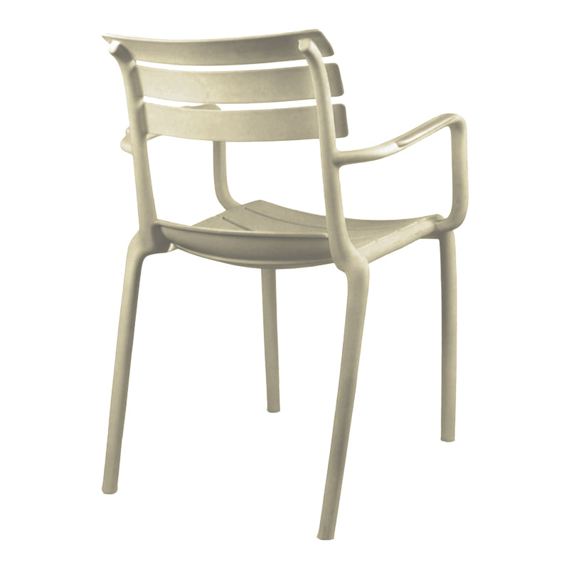 Πολυθρόνα Almea  στοιβαζόμενη pp cappuccino 58x56x82εκ - Pakobazaar