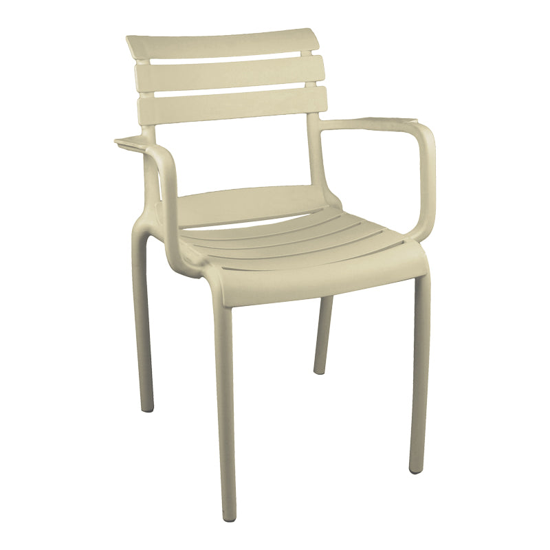 Πολυθρόνα Almea  στοιβαζόμενη pp cappuccino 58x56x82εκ - Pakobazaar