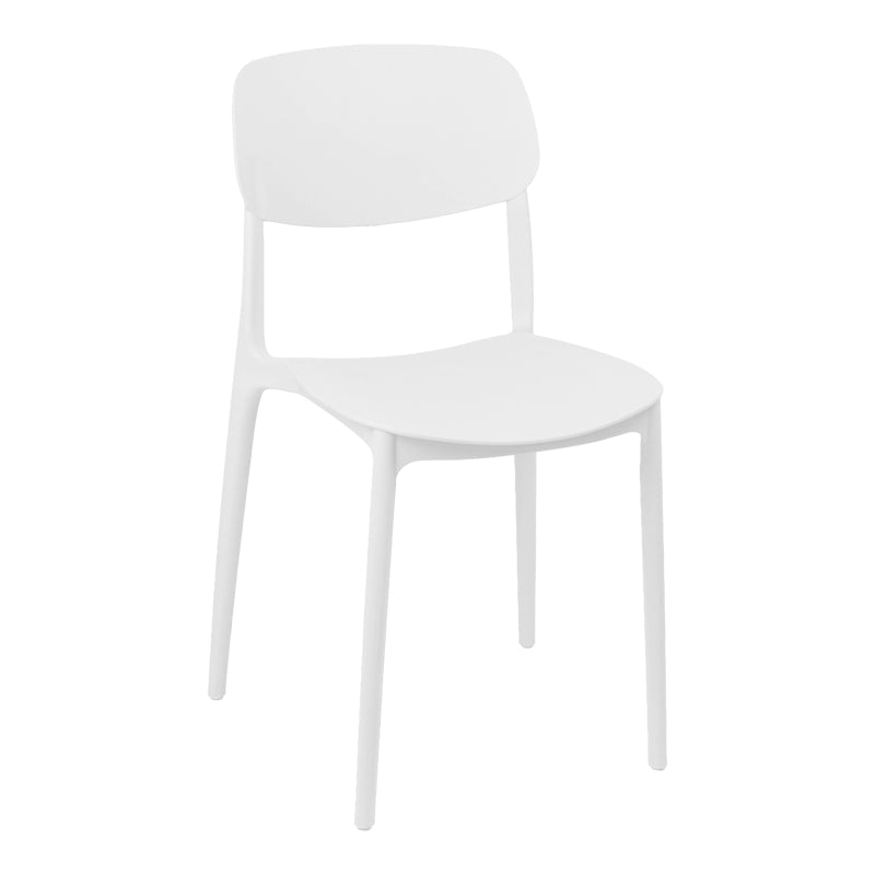 Καρέκλα Berdian  στοιβαζόμενη pp λευκό 38x49x79εκ - Pakobazaar