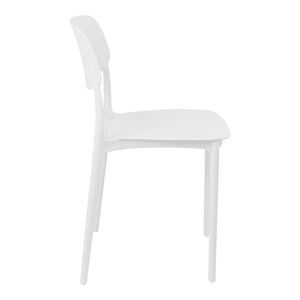 Καρέκλα Berdian  στοιβαζόμενη pp λευκό 38x49x79εκ - Pakobazaar