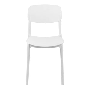 Καρέκλα Berdian  στοιβαζόμενη pp λευκό 38x49x79εκ - Pakobazaar