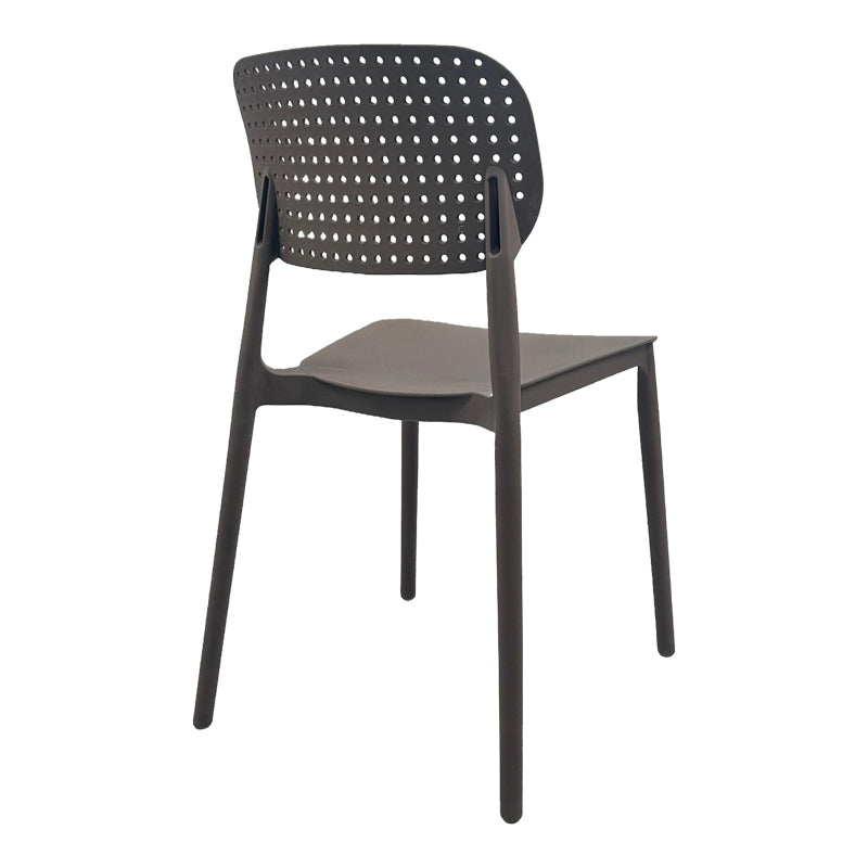 Καρέκλα Regande  στοιβαζόμενη pp καφέ 42x49.5x82εκ - Pakobazaar