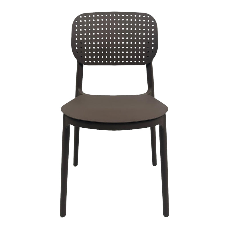 Καρέκλα Regande  στοιβαζόμενη pp καφέ 42x49.5x82εκ - Pakobazaar