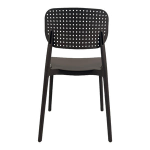 Καρέκλα Regande  στοιβαζόμενη pp καφέ 42x49.5x82εκ - Pakobazaar