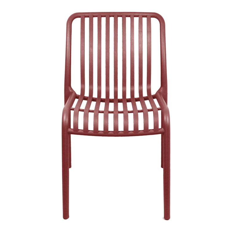 Καρέκλα Zoi  στοιβαζόμενη terracotta PP 42x58x79εκ