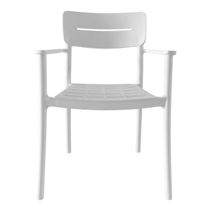 Πολυθρόνα Pilma  λευκό PP 57x54x82εκ - Pakobazaar