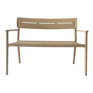 Παγκάκι διθέσιο Cadrin  cappuccino PP 117x60x83εκ