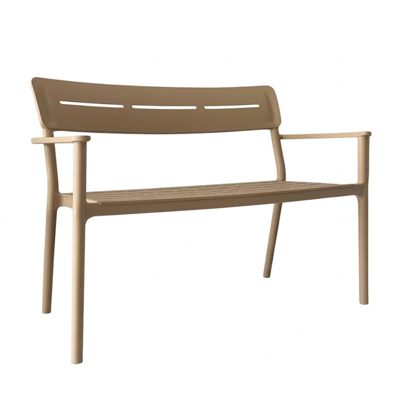 Παγκάκι διθέσιο Cadrin  cappuccino PP 117x60x83εκ
