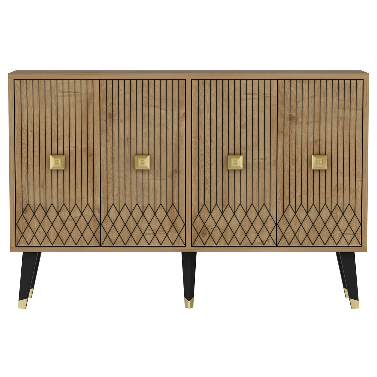 Κονσόλα Kavros Δρυς Sapphire - Χρυσό 120x30x80 εκ. Μελαμίνης