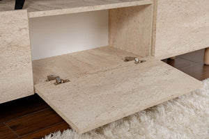 Έπιπλο Τηλεόρασης Myrtia Travertine 180x31.4x42 εκ. Μελαμίνης