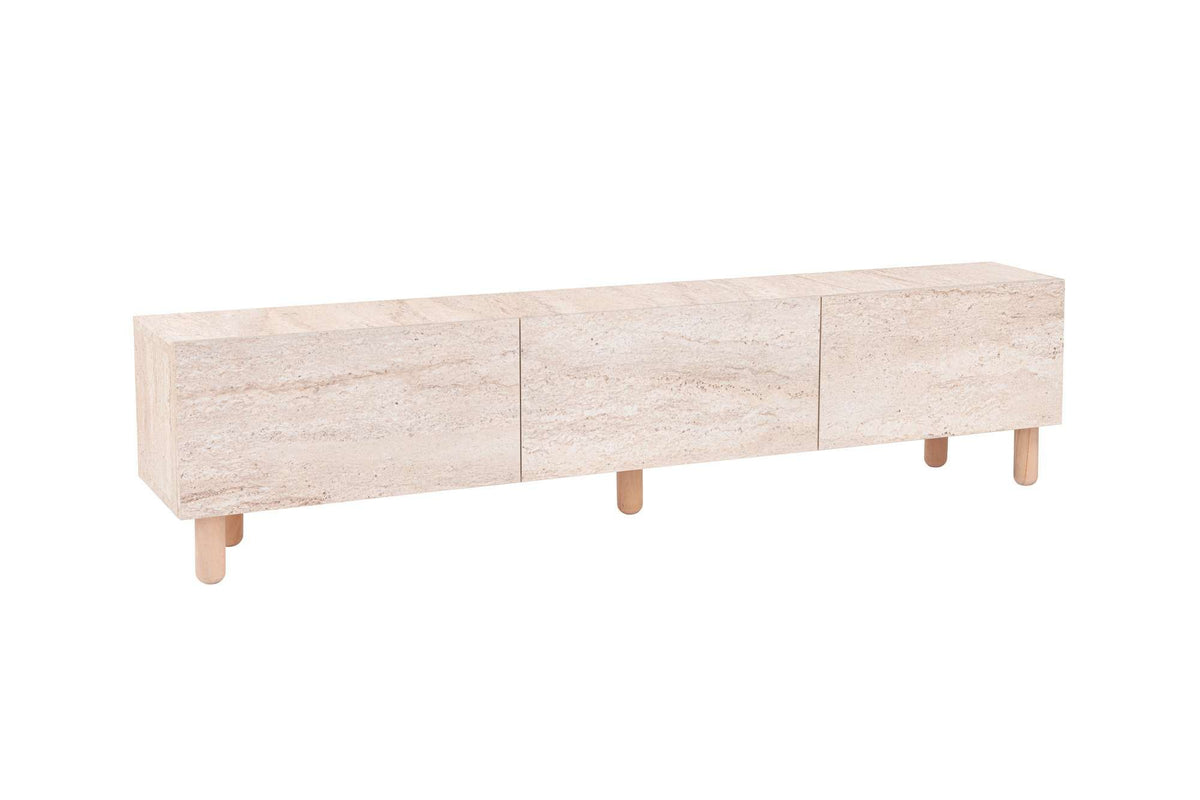 Έπιπλο Τηλεόρασης Myrtia Travertine 180x31.4x42 εκ. Μελαμίνης