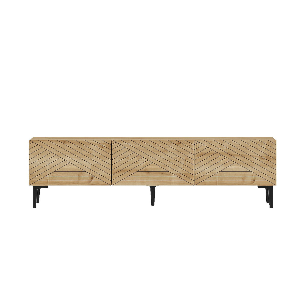 Έπιπλο Τηλεόρασης Thymari Δρυς Sapphire 160x31.4x44.1 εκ. Μελαμίνης