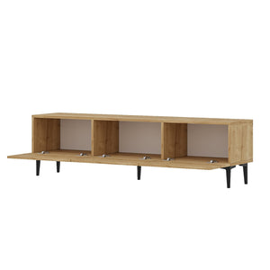 Έπιπλο Τηλεόρασης Thymari Δρυς Sapphire 160x31.4x44.1 εκ. Μελαμίνης