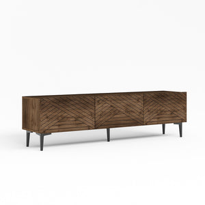 Έπιπλο Τηλεόρασης Thymari Καρυδί 160x31.4x44.1 εκ. Μελαμίνης