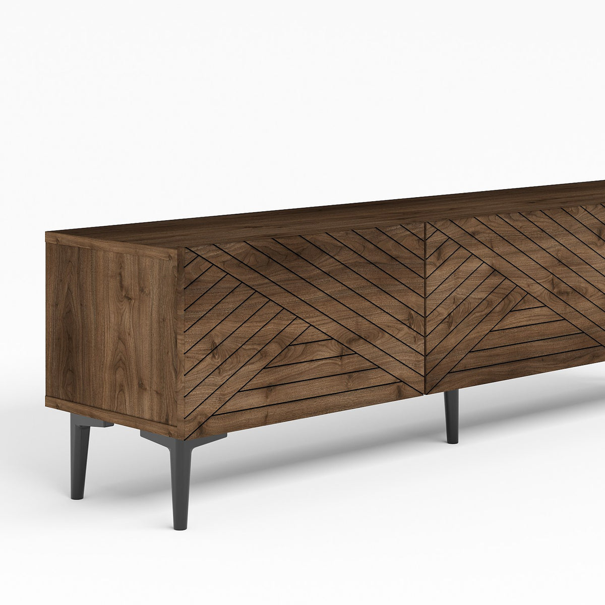 Έπιπλο Τηλεόρασης Thymari Καρυδί 160x31.4x44.1 εκ. Μελαμίνης