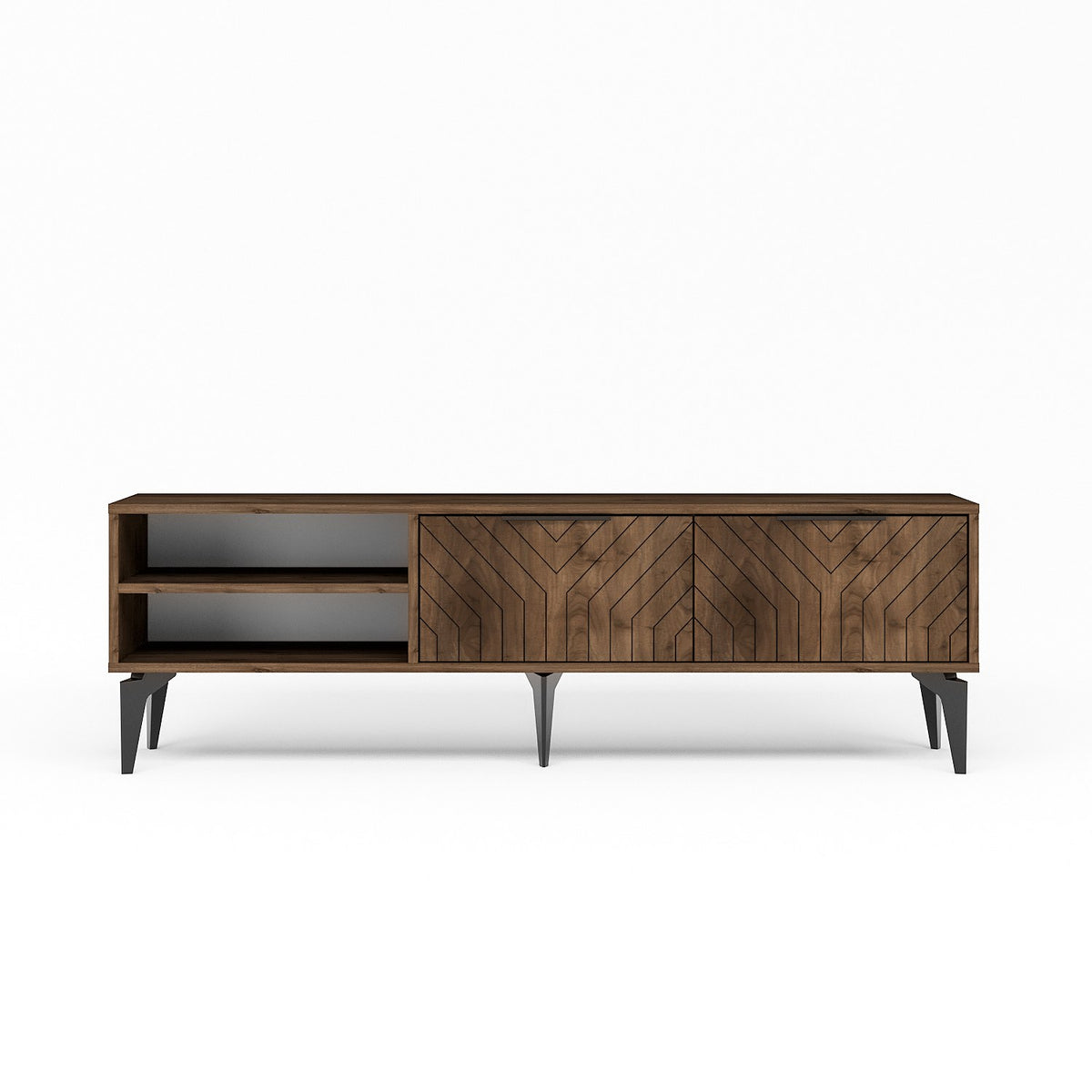 Έπιπλο Τηλεόρασης Spartylas Καρυδί 160x29.6x50 εκ. Μελαμίνης