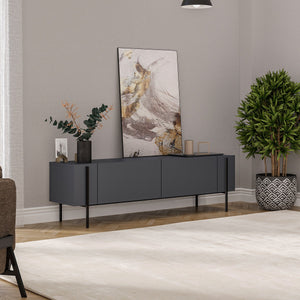 Έπιπλο Τηλεόρασης Rigani Ανθρακί 160x31.4x45.6 εκ. Μελαμίνης