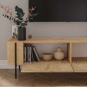 Έπιπλο Τηλεόρασης Rigani Δρυς Sapphire 160x31.4x45.6 εκ. Μελαμίνης