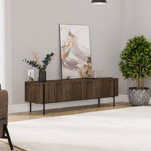 Έπιπλο Τηλεόρασης Rigani Καρυδί 160x31.4x45.6 εκ. Μελαμίνης