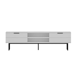 Έπιπλο Τηλεόρασης Kynopiastes Λευκό 180x29.6x50 εκ. Μελαμίνης