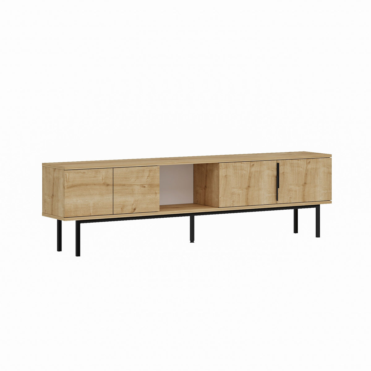 Έπιπλο Τηλεόρασης Perithia Δρυς Sapphire 180x29.6x50 εκ. Μελαμίνης - Pakobazaar