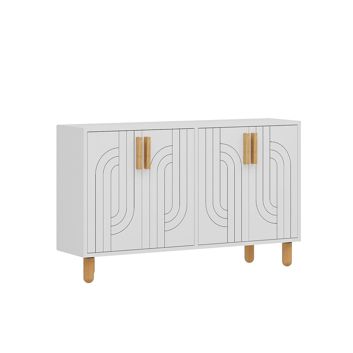 Κονσόλα Louiza Λευκό 120x29.6x73.6 εκ. Μελαμίνης