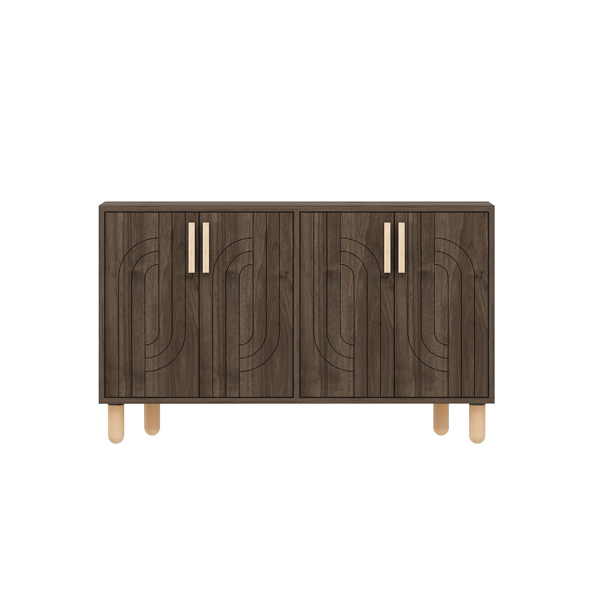 Κονσόλα Louiza Καρυδί 120x29.6x73.6 εκ. Μελαμίνης