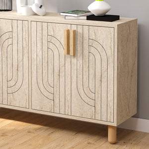 Κονσόλα Louiza Travertine 120x29.6x73.6 εκ. Μελαμίνης