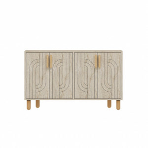 Κονσόλα Louiza Travertine 120x29.6x73.6 εκ. Μελαμίνης