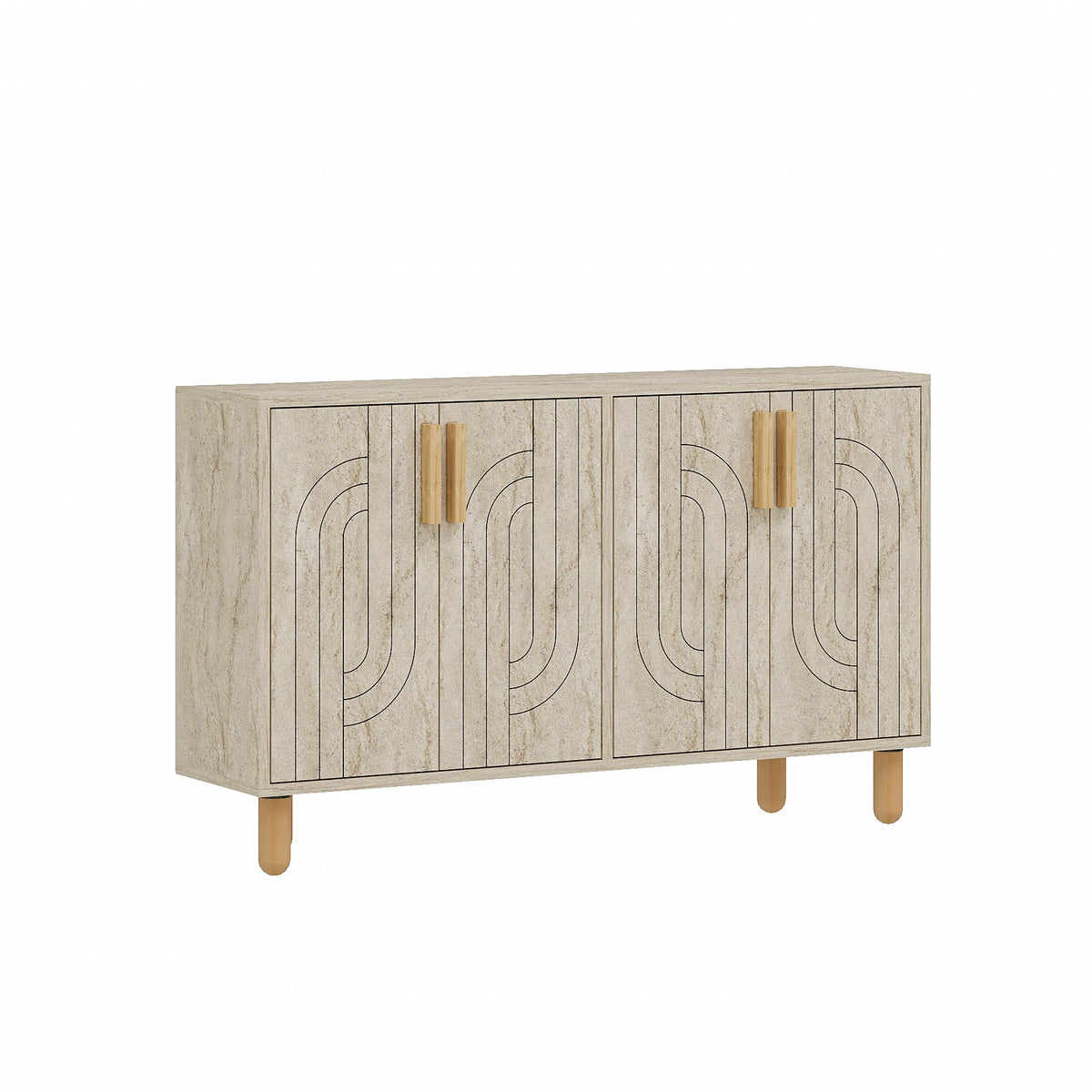 Κονσόλα Louiza Travertine 120x29.6x73.6 εκ. Μελαμίνης