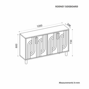 Κονσόλα Louiza Travertine 120x29.6x73.6 εκ. Μελαμίνης