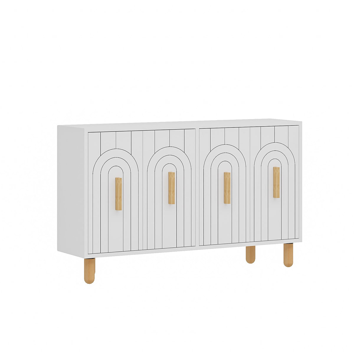 Κονσόλα Limenaria Λευκό 120x29.6x73.6 εκ. Μελαμίνης - Pakobazaar