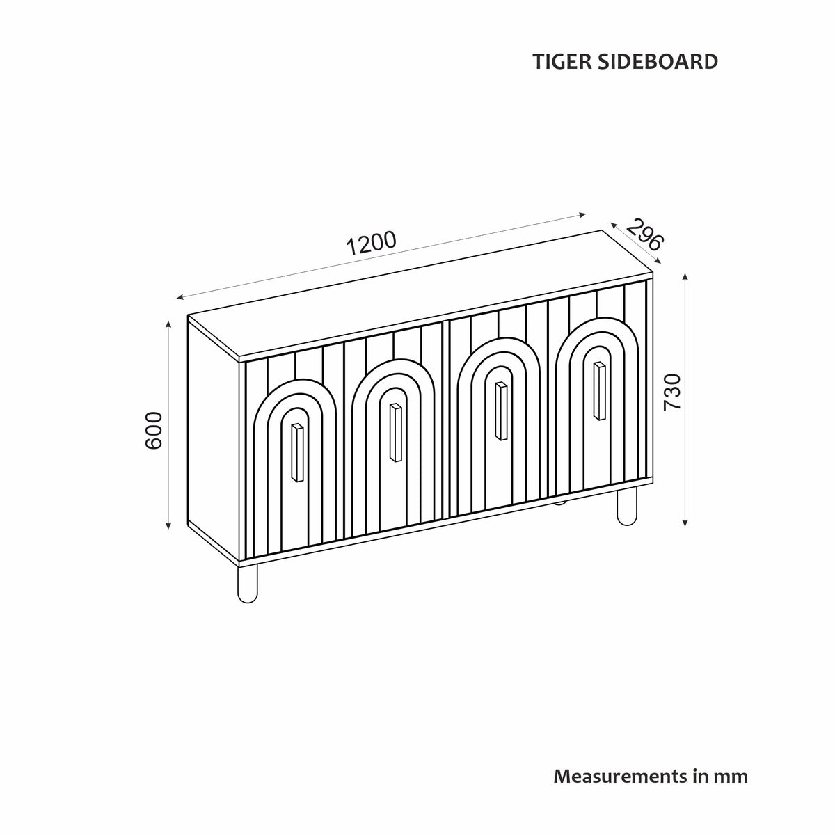Κονσόλα Limenaria Καρυδί 120x29.6x73.6 εκ. Μελαμίνης