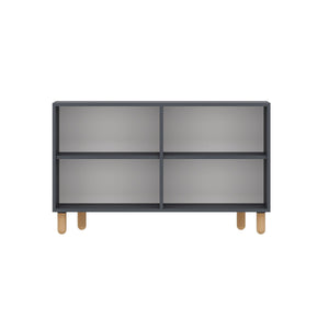Κονσόλα Elios Ανθρακί 120x29.6x73.6 εκ. Μελαμίνης