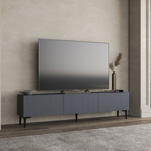 Έπιπλο Τηλεόρασης Renes Επιτοίχιο Ανθρακί 180x31.4x45 εκ. Μελαμίνης - Pakobazaar