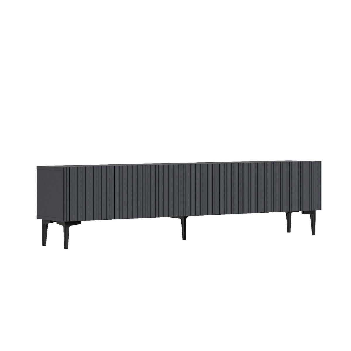 Έπιπλο Τηλεόρασης Renes Επιτοίχιο Ανθρακί 180x31.4x45 εκ. Μελαμίνης - Pakobazaar