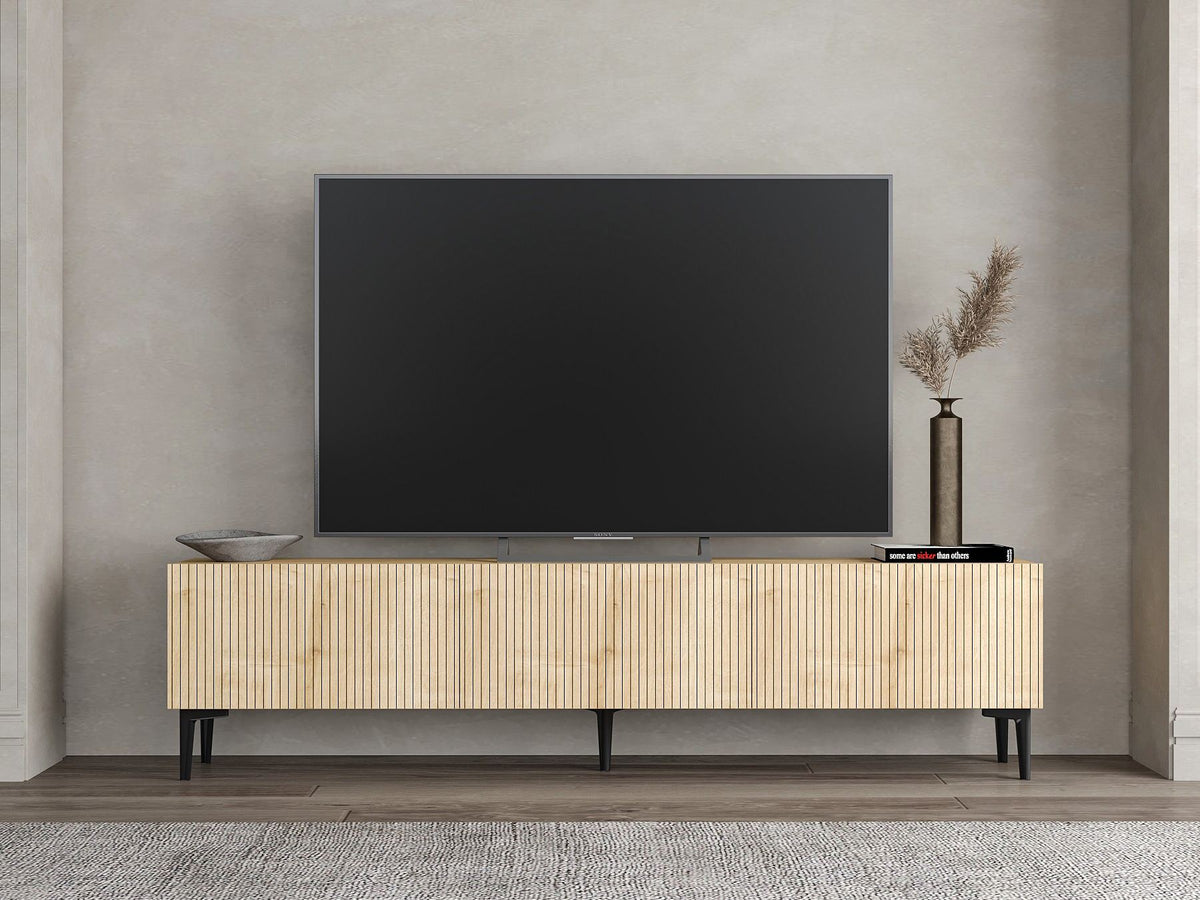 Έπιπλο Τηλεόρασης Renes Επιτοίχιο Δρυς Sapphire 180x31.4x45 εκ. Μελαμίνης