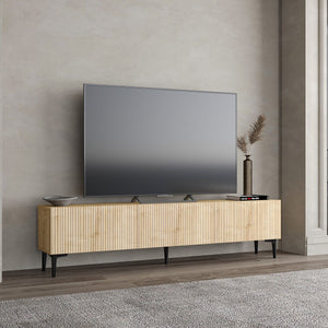 Έπιπλο Τηλεόρασης Renes Επιτοίχιο Δρυς Sapphire 180x31.4x45 εκ. Μελαμίνης