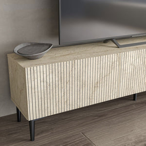 Έπιπλο Τηλεόρασης Renes Επιτοίχιο Travertine 180x31.4x45 εκ. Μελαμίνης - Pakobazaar