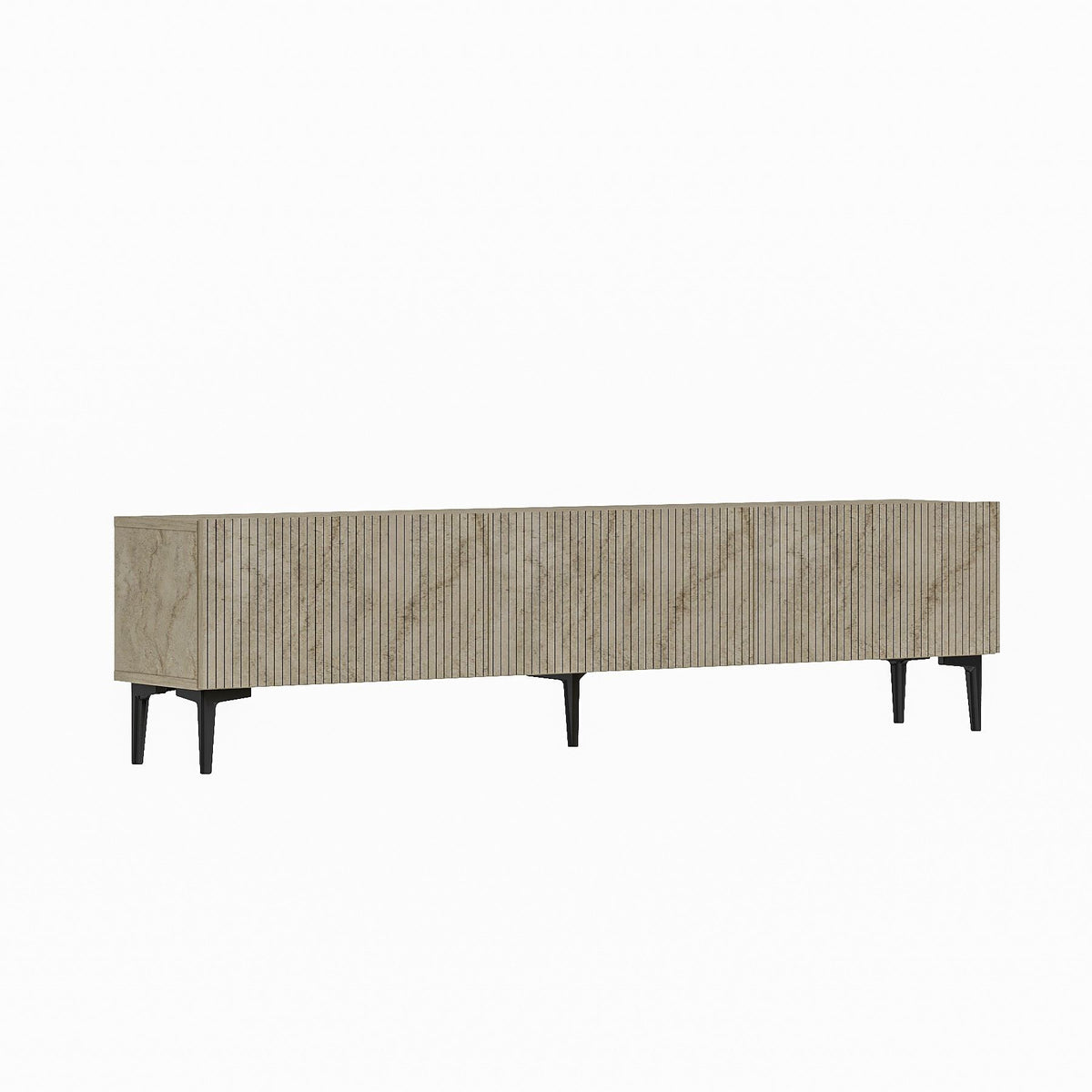 Έπιπλο Τηλεόρασης Renes Επιτοίχιο Travertine 180x31.4x45 εκ. Μελαμίνης - Pakobazaar