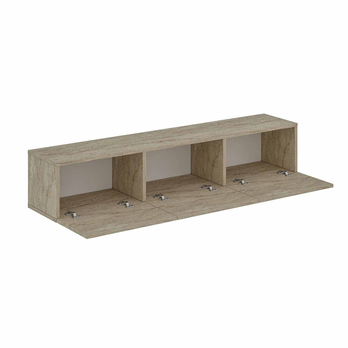 Έπιπλο Τηλεόρασης Renes Επιτοίχιο Travertine 180x31.4x45 εκ. Μελαμίνης - Pakobazaar