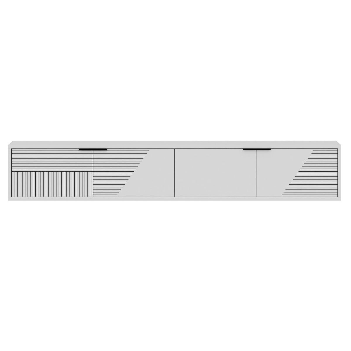 Έπιπλο Τηλεόρασης Liapades Λευκό 180x30x30 εκ. Μελαμίνης