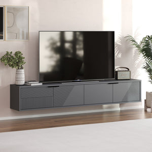 Έπιπλο Τηλεόρασης Liapades Ανθρακί 180x30x30 εκ. Μελαμίνης
