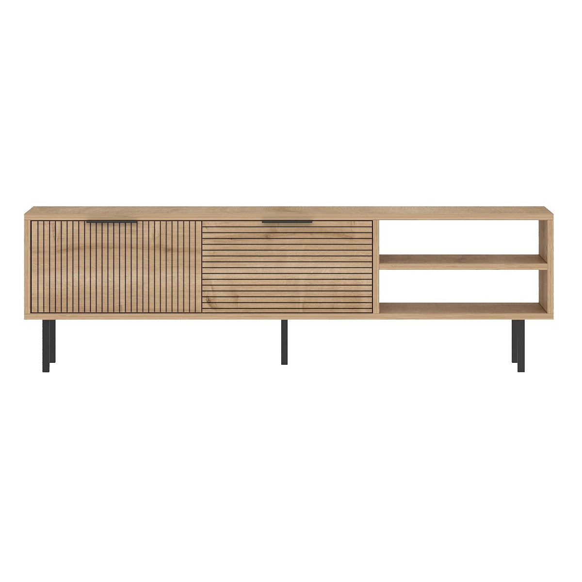 Έπιπλο Τηλεόρασης Sirokos Δρυς Sapphire 150x30x45 εκ. Μελαμίνης