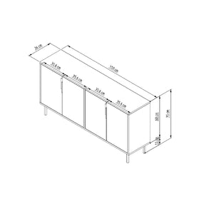 Κονσόλα Kea Δρυς Sapphire 150x36x75 εκ. Μελαμίνης