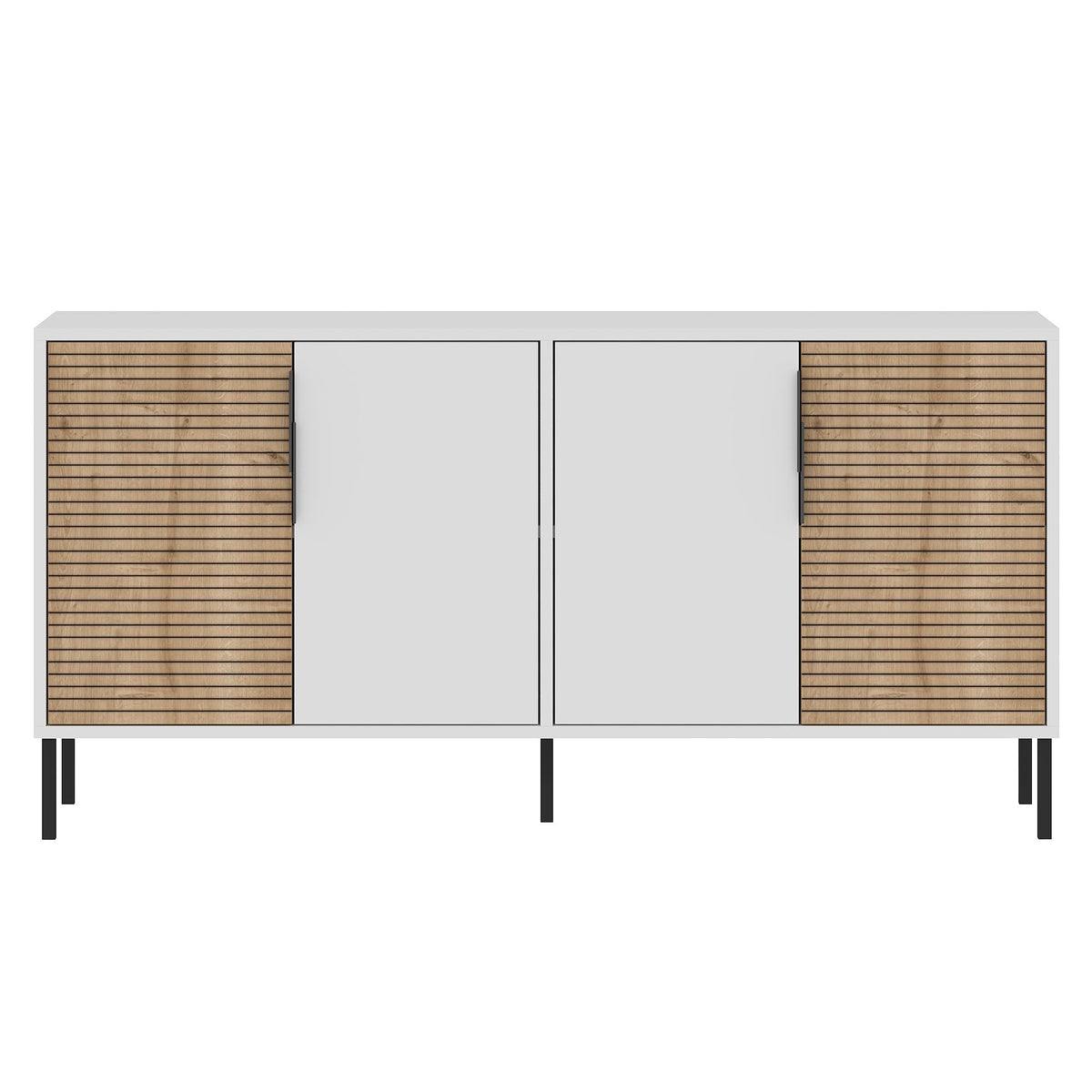 Κονσόλα Strinylas Λευκό - Δρυς Sapphire 150x36x75 εκ. Μελαμίνης